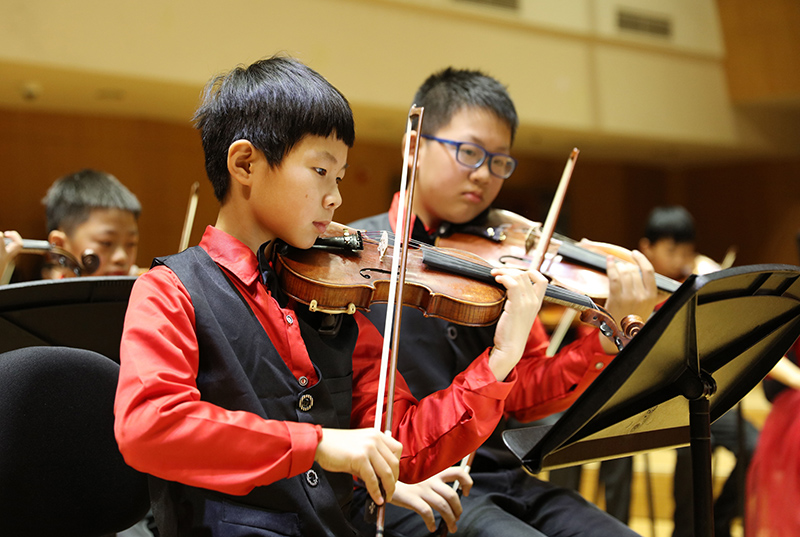 童心筑梦想奏响新时代一皇冠体育比分网址一北京一小学举办新年音乐会